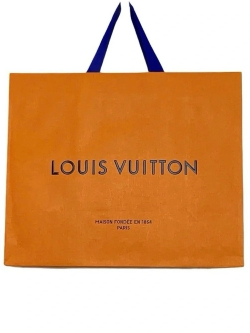 AUTHENTIC LOUIS VUITTON Gift bag Luxury Designer Presentation Orange Blue